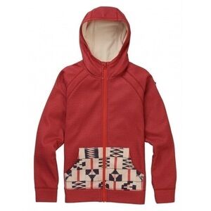 Burton Girls Crown Bonded Full Zip Hoodie Size Large